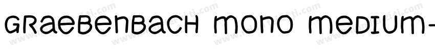 Graebenbach Mono Medium字体转换